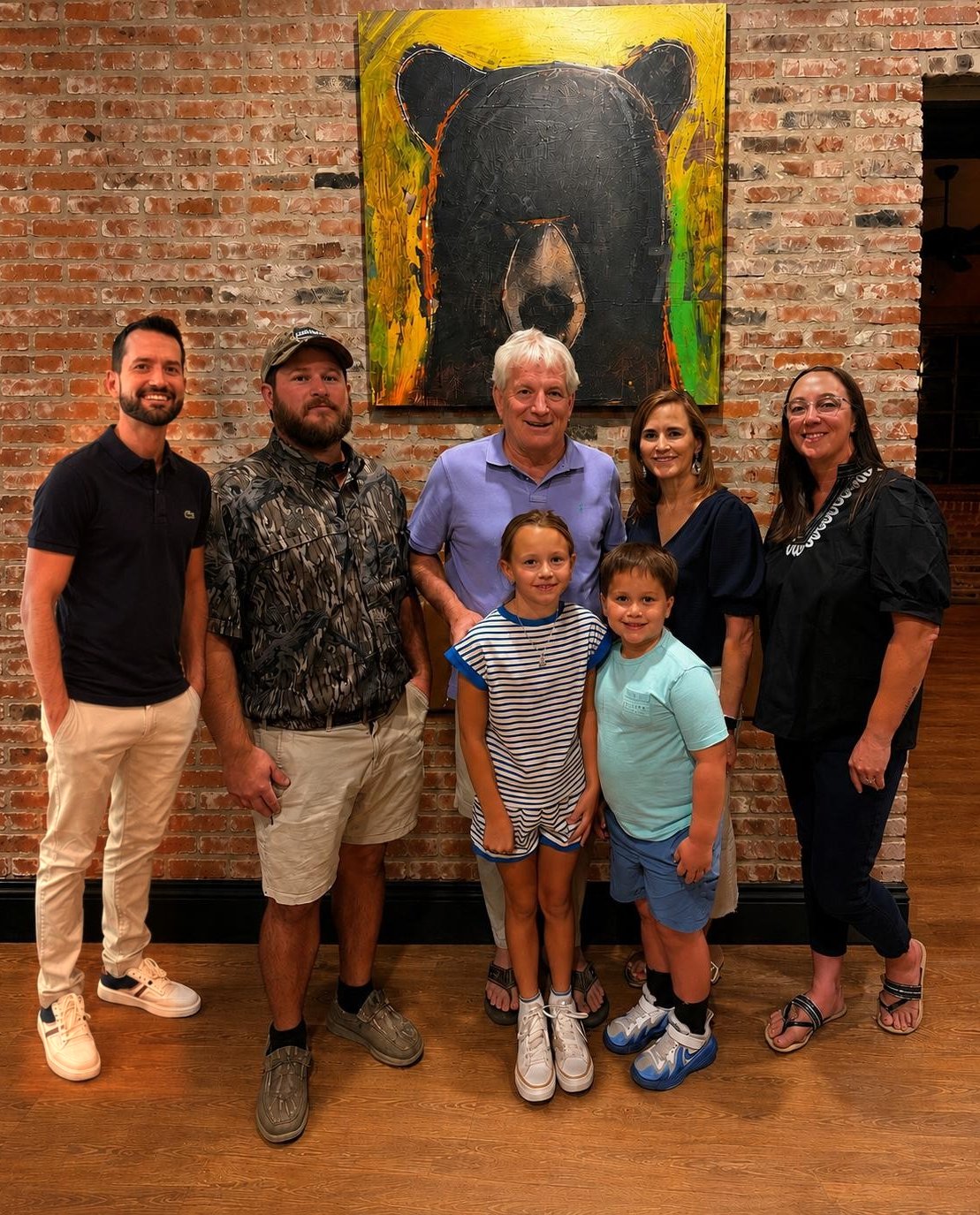 Mark Booth with his family